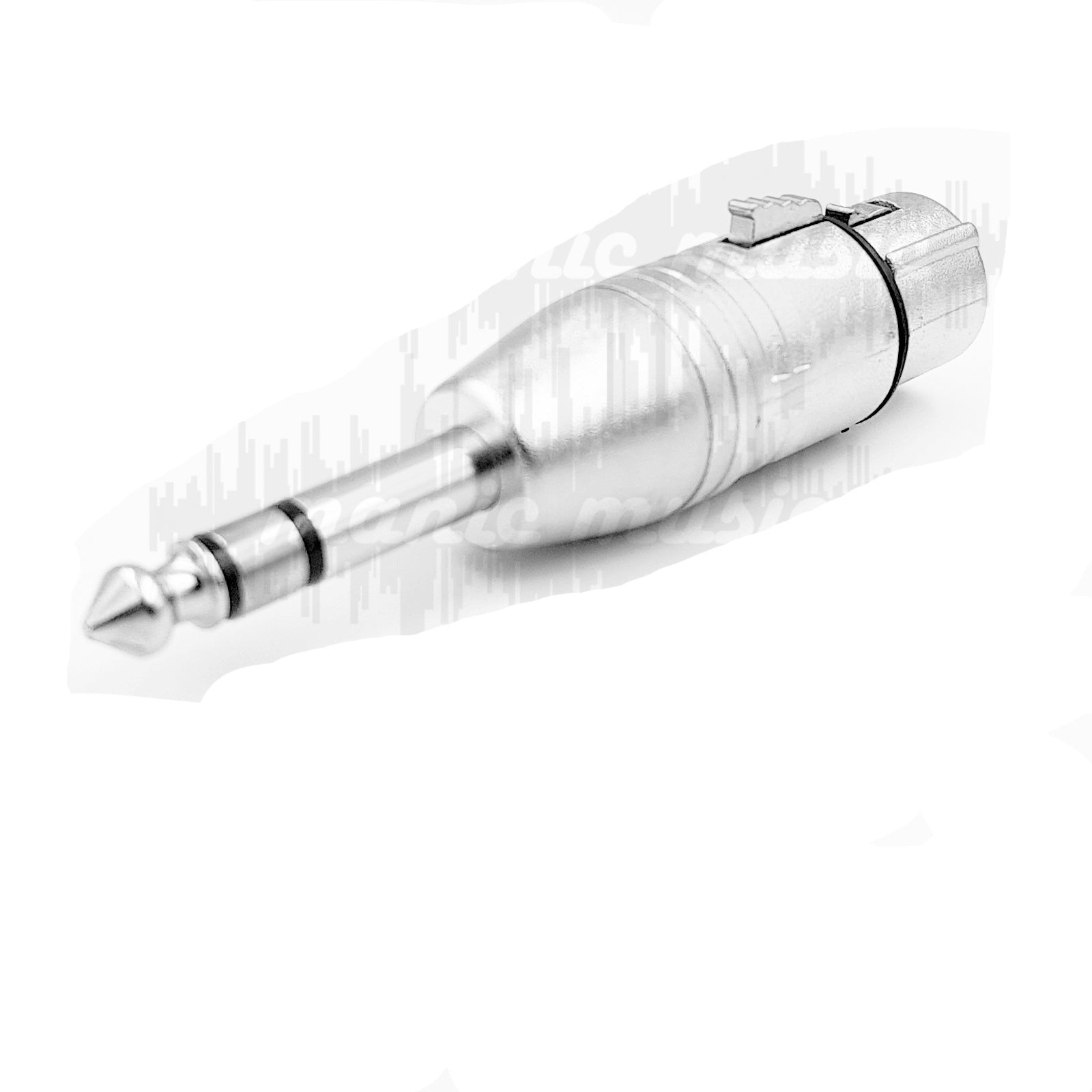 3 Pin XLR MIC Female to 1/4 inch 6.35mm Stereo Male Adaptor Plug Balanced