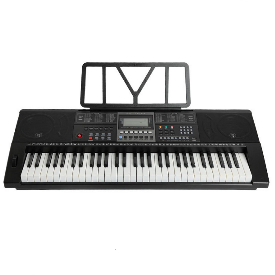 61 key piano keyboard + Stand Bluetooth Compatible USB Record LCD Display Feature Packed