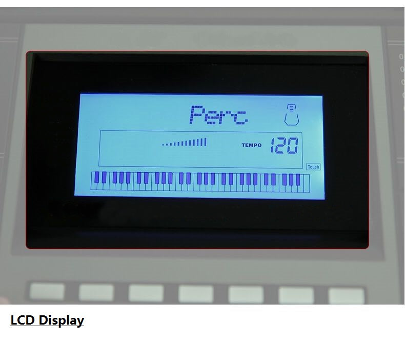 61 key piano keyboard + Stand Bluetooth Compatible USB Record LCD Display Feature Packed