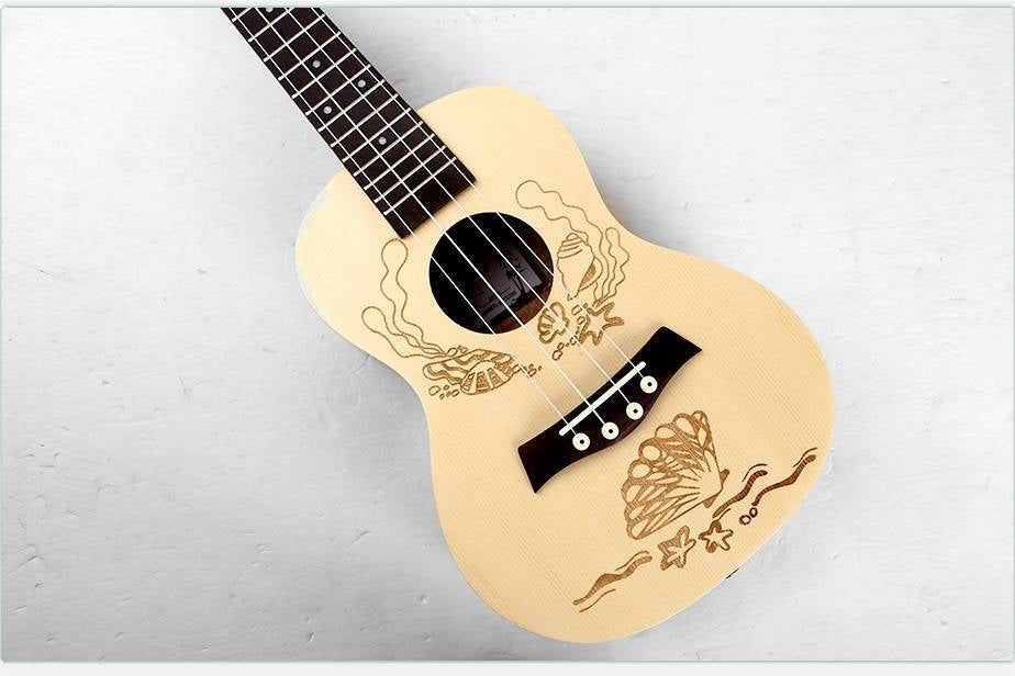 Ukulele Rosewood Sapele 24 inch Concert Accessories Kit option