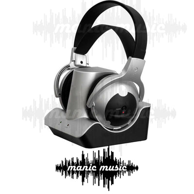 Wintal RF 900 Wireless Headphones w/Rechargeable Batteries Dock For Tv/Radio/Mp3