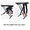 Keyboard Piano Stand Height Adjustable Foldable Steel Double Braced X Type Frame