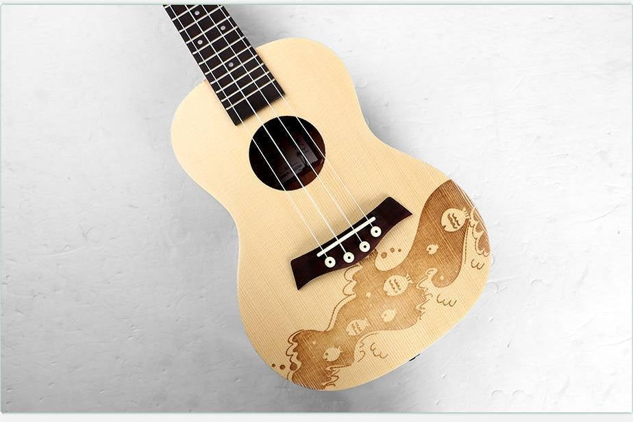 Ukulele Rosewood Sapele 24 inch Concert Accessories Kit option