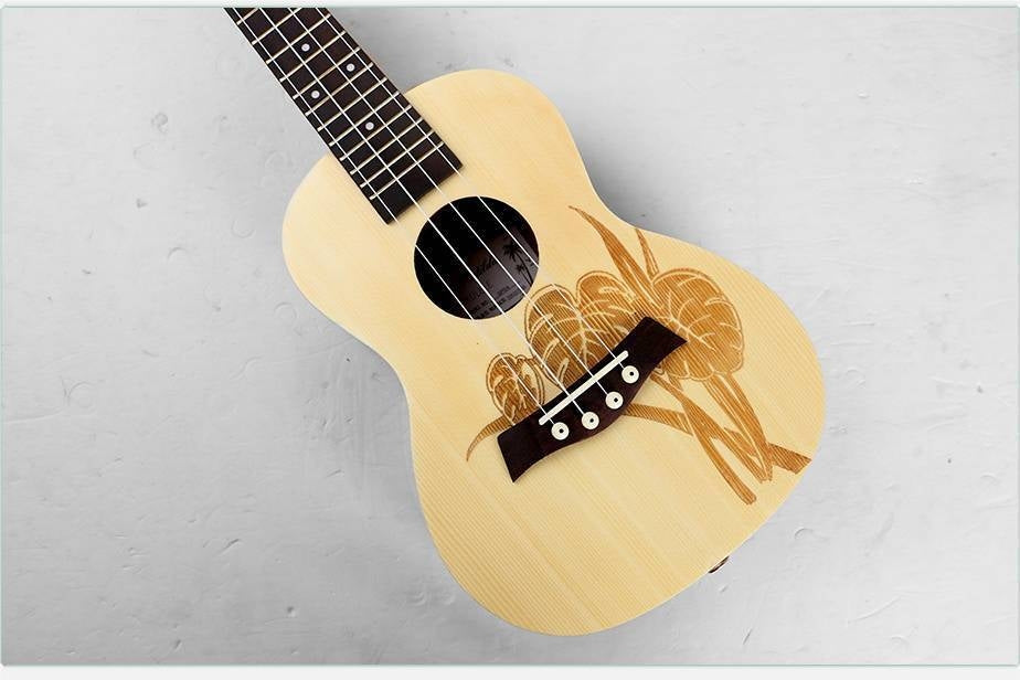 Ukulele Rosewood Sapele 24 inch Concert Accessories Kit option