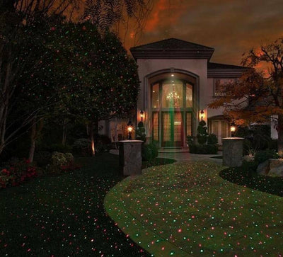 Solar Powered Outdoor Waterproof RG Laser Projector Light Xmas