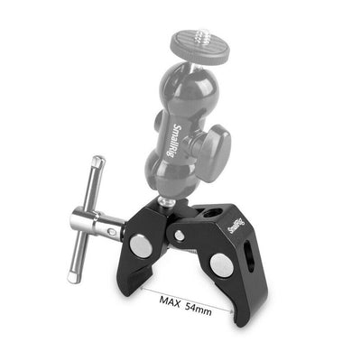 SmallRig Super Clamp with 1/4" 3/8" Thread for Cameras Lights Cross Bars Mic Stands etc.