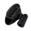 Mic Clip Holder for Microphone Flexible Rubberized Plastic Universal + 3/8" to 5/8" Thread Adapters