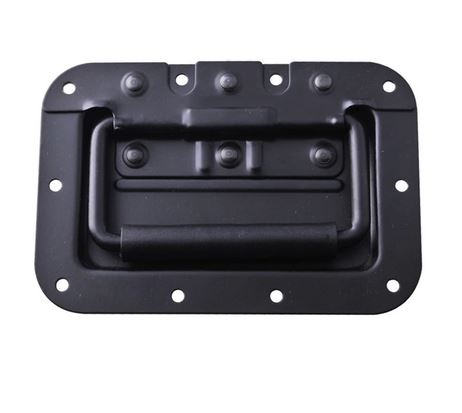 Recessed Spring Handle Black Or Chrome Heavy Duty Steel  for Rack Flight Road Case Roadcase Flight case