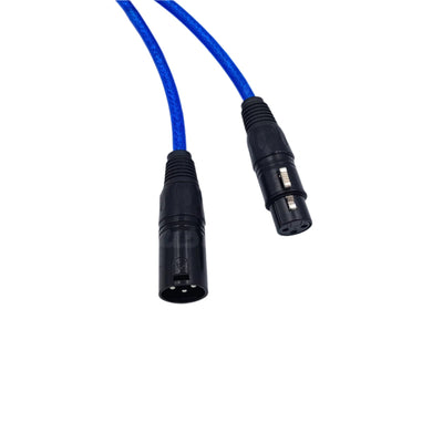 XLR Cable Male Female Jack 3-Pin Balanced Microphone Mic Lead with choice of 6 colours