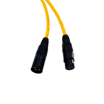 XLR Cable Male Female Jack 3-Pin Balanced Microphone Mic Lead with choice of 6 colours