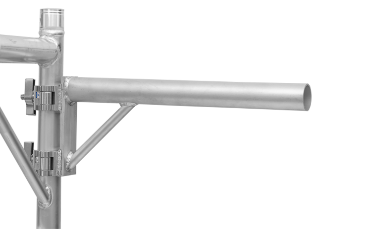 Event Lighting BOOMARM205 - 0.5m Boom Arm Pole with Double Pipe Clamp