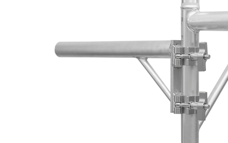 Event Lighting BOOMARM205 - 0.5m Boom Arm Pole with Double Pipe Clamp