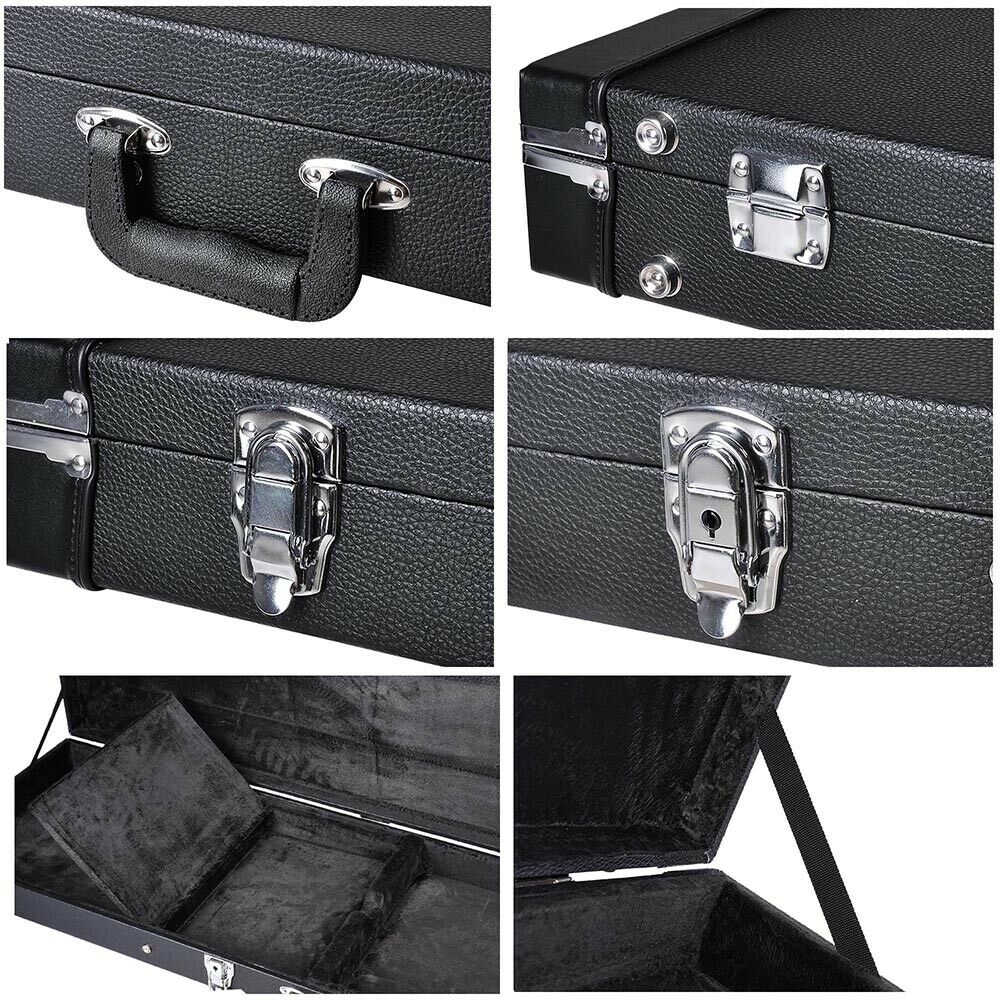Bass Electric Guitar Case With Lock Rectangle Wood Carrying Hardshell Hard Case Roadcase Portable Box