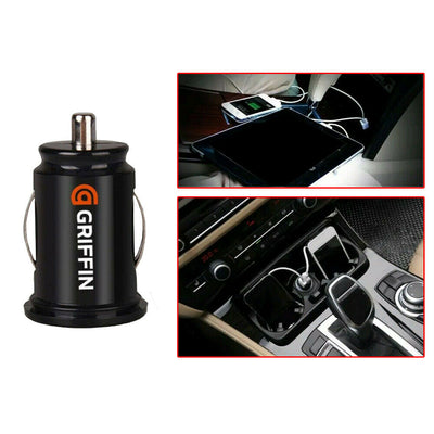 Griffin Twin 2 Port Usb 12V 24V Car Socket Lighter 2.1A Charger Adapter