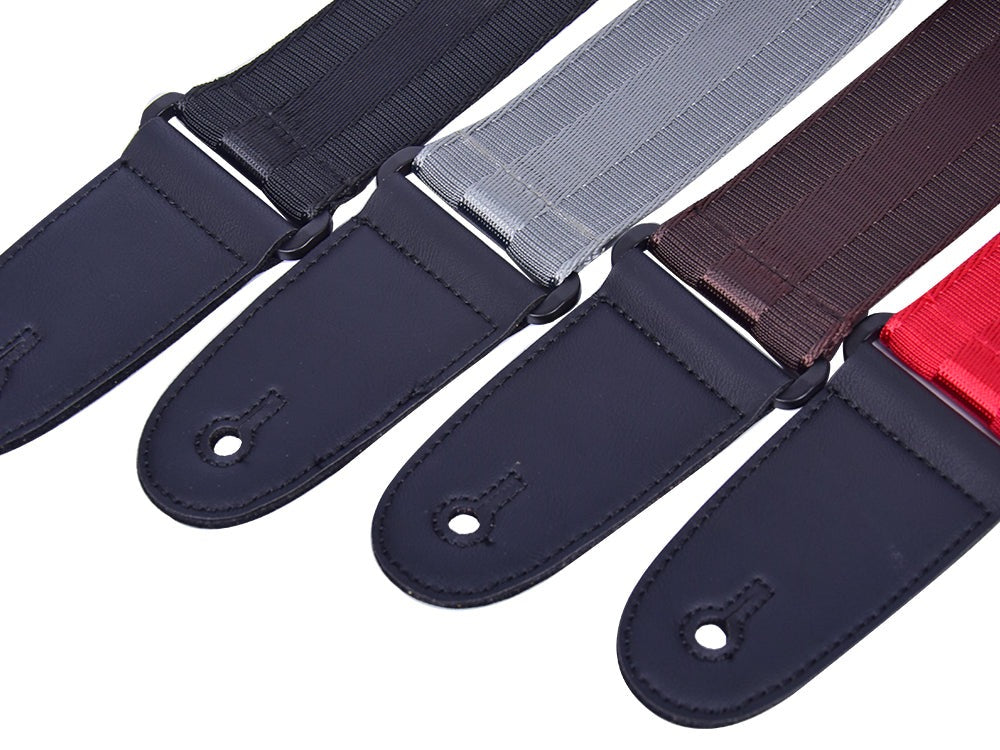 Guitar Strap Adjustable Long Nylon with Choice of 4 Colours