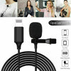 Microphone Lapel Lavalier to Lightning or Type-C USB Suits Apple iPhone Samsung or Android