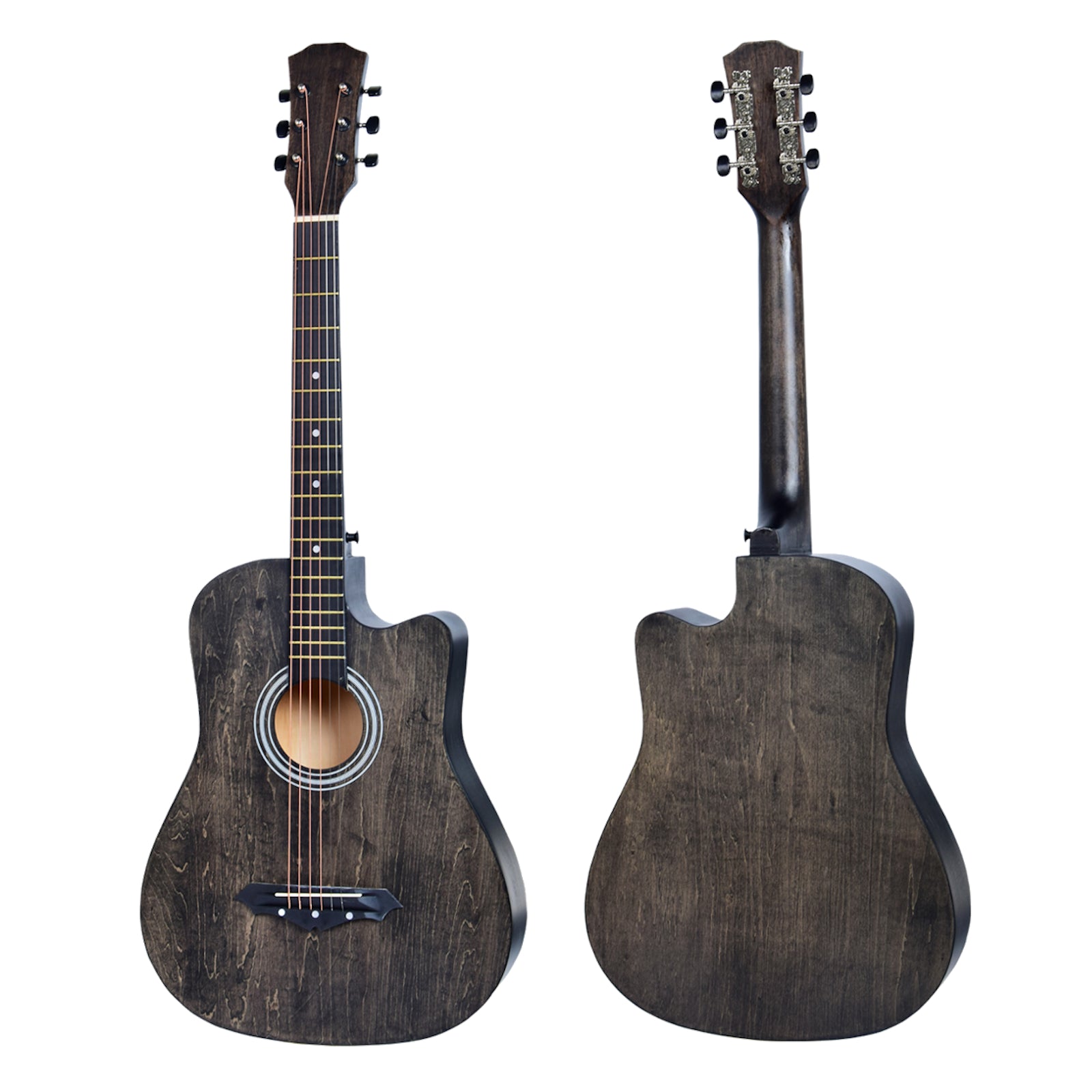 38” Inch Acoustic Guitar with Neck Adjustment Truss Rod + Optional Accessory Set