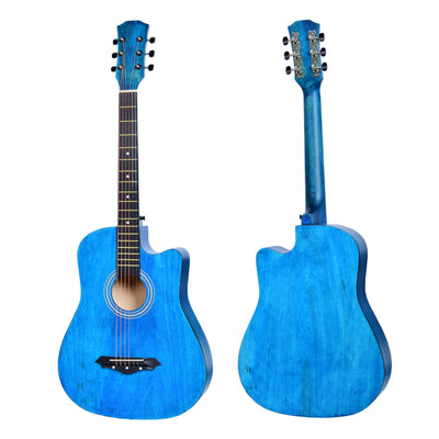 38” Inch Acoustic Guitar with Neck Adjustment Truss Rod + Optional Accessory Set