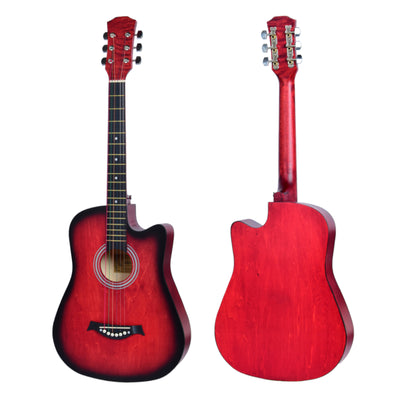 38” Inch Acoustic Guitar with Neck Adjustment Truss Rod + Optional Accessory Set