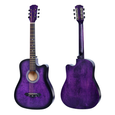 38” Inch Acoustic Guitar with Neck Adjustment Truss Rod + Optional Accessory Set