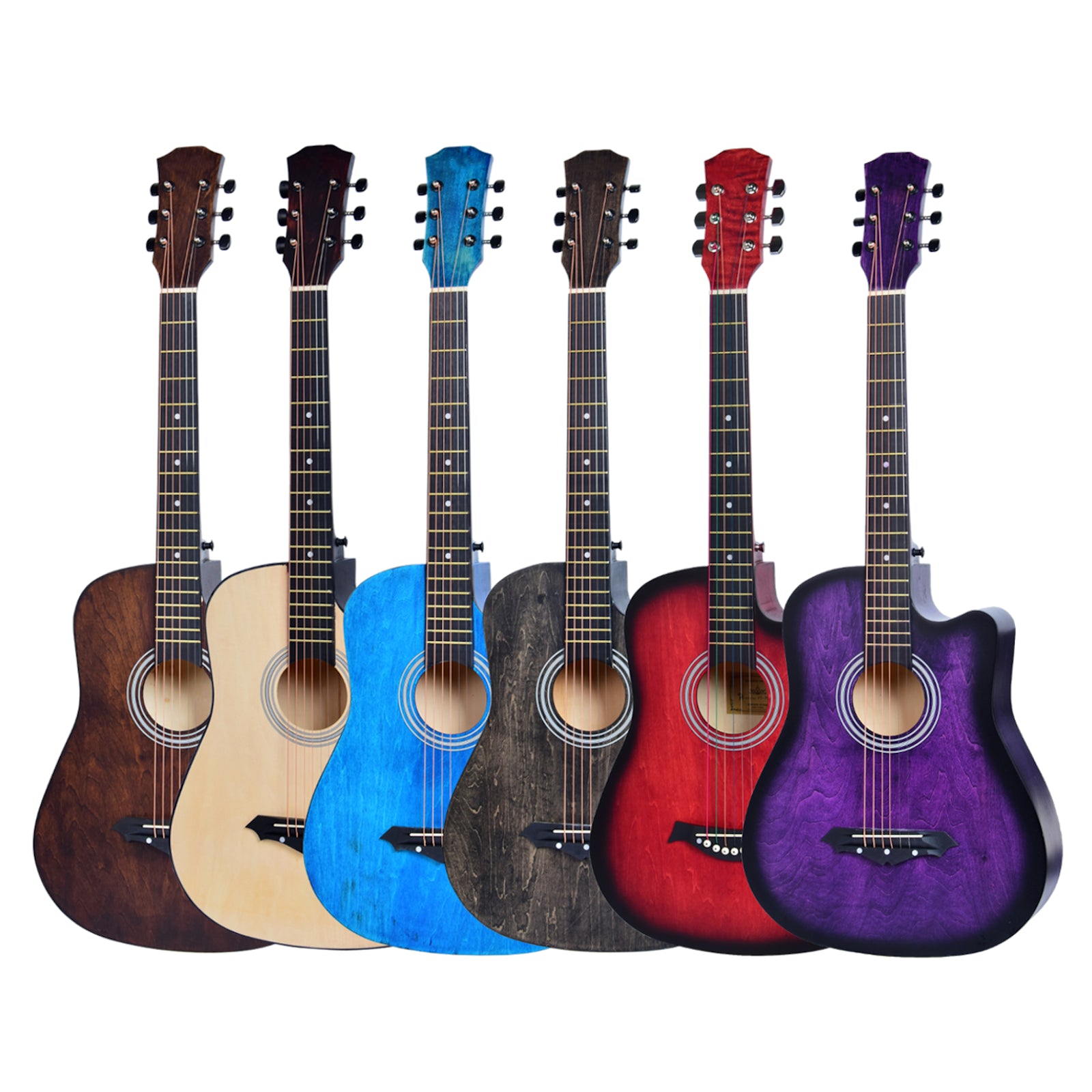 38” Inch Acoustic Guitar with Neck Adjustment Truss Rod + Optional Accessory Set