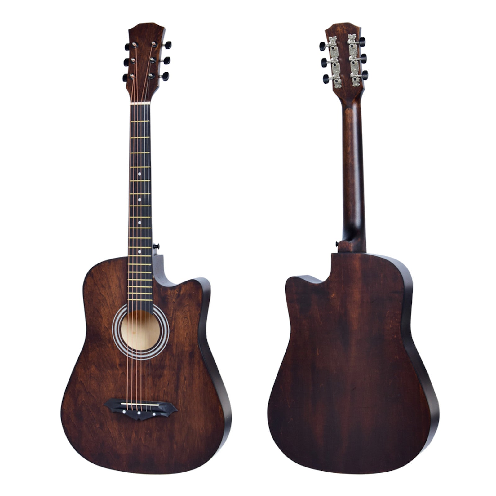 38” Inch Acoustic Guitar with Neck Adjustment Truss Rod + Optional Accessory Set