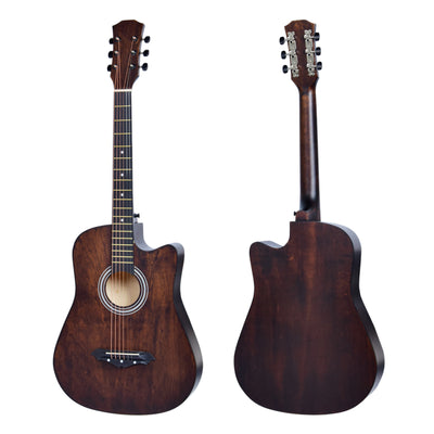 38” Inch Acoustic Guitar with Neck Adjustment Truss Rod + Optional Accessory Set