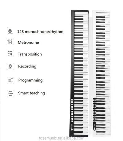 88 keys Bluetooth Rechargeable Smart MIDI Portable Keyboard Piano with Carry Bag