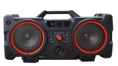 Super Bass Boombox Bluetooth Rechargeable Party Speaker Karaoke With Wireless Microphone /Mic Input /Usb /Tf Card /Aux /Fm Radio /Mp3/ Led Lights