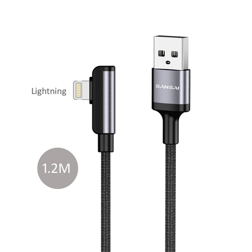 Right Angle Lightning Cable SANSAI IPH-0917G