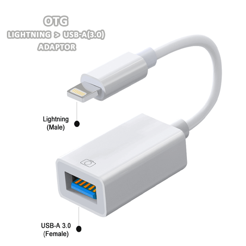 Lightning > USB-A(3.0) Adaptor SANSAI IPH-0915B