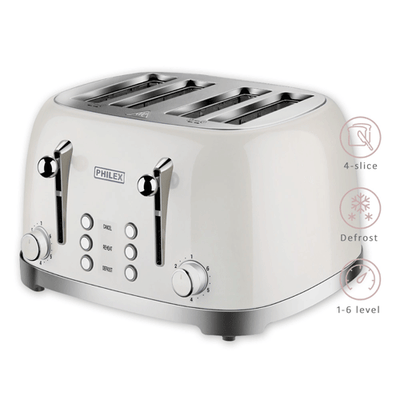 4-Slice Retro Toaster SANSAI PHT-3044