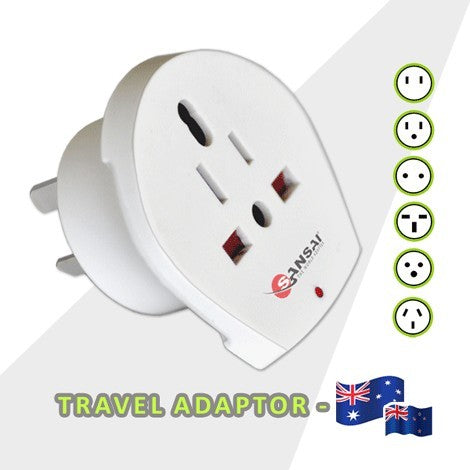 World Travel Adapter SANSAI STV-018