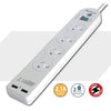 4 Outlet Powerboard with 2xUSB Outlets SANSAI PAD-502USB