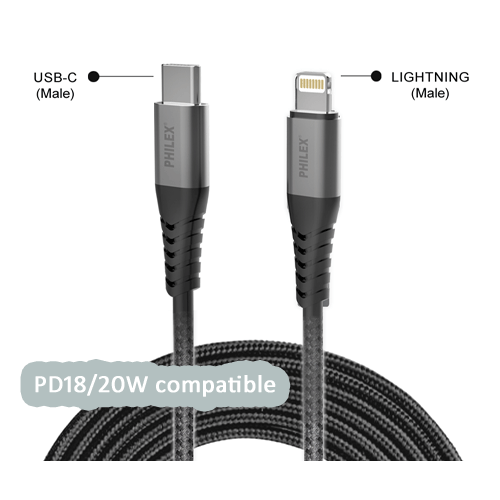 USB-C > Lightning Cable SANSAI PHA-6020