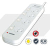 4 Outlet Individually Switch Surge Protected Powerboard SANSAI PAD-421SW