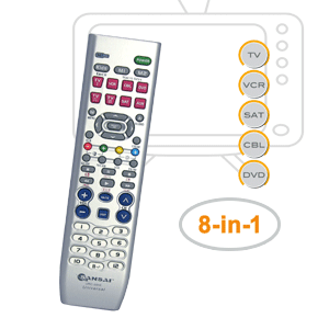 8In1 Universal Remote Control SANSAI URC-969E