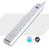 6 Outlet Powerboard with Master Switch SANSAI PAD-137P