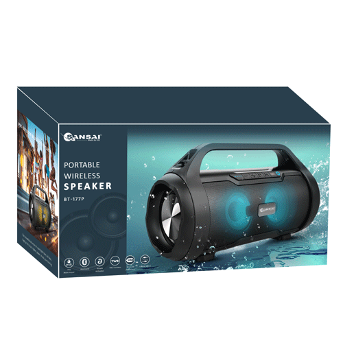 Portable Outdoor Boombox Bluetooth Speaker SANSAI BT-177P