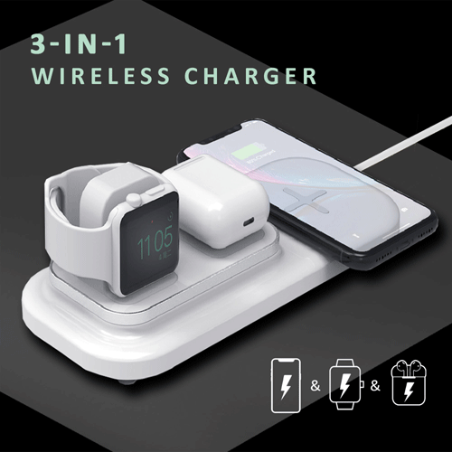3-in-1 Wireless Charger SANSAI PHC-7311