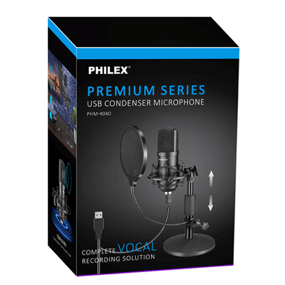 USB Condenser Microphone SANSAI PHM-4040