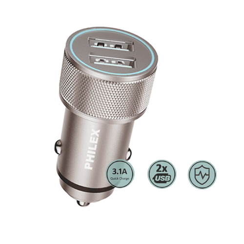 Pro Dual Port Car Charger SANSAI PHC-7300