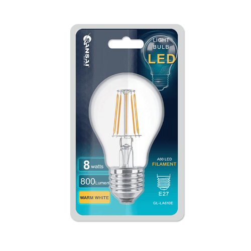 8W LED LIGHT BULB SANSAI GL-LA610E