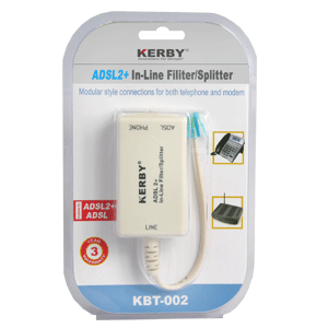 ADSL2+ in-line Filter & Splitter SANSAI KBT-002