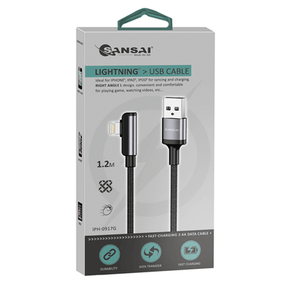 Right Angle Lightning Cable SANSAI IPH-0917G