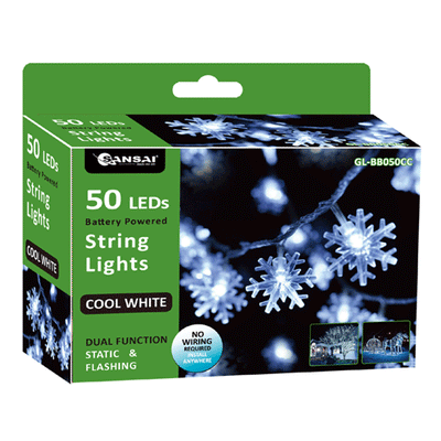 LED Snowflake Decorative Lights SANSAI GL-BB050CC