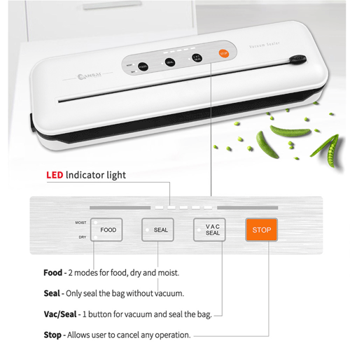 Dry/Wet Food Vacuum Sealer SANSAI VS-1611