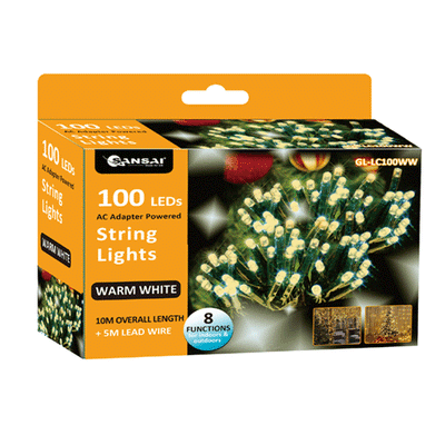 LED String Party Lights SANSAI GL-LC100WW