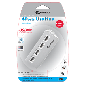 4 Ports 2.0 USB HUB SANSAI CAT-4020