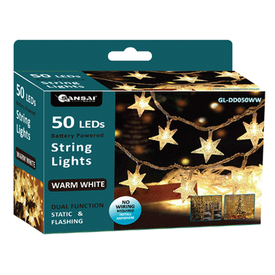 LED Star Decorative Lights SANSAI GL-DD050WW